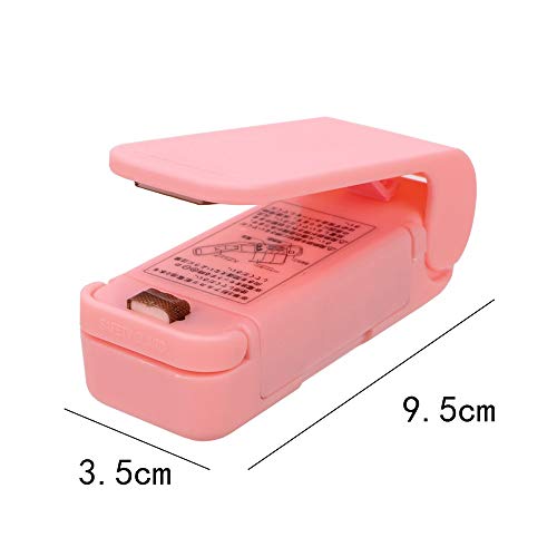 NTMD Adecuado for Objetos pequeños Clips de Impulso sellador de Bolsas de Calor Sellado máquina portátil de Almacenamiento Herramientas Inicio Novedades for la Cocina (Color : White)