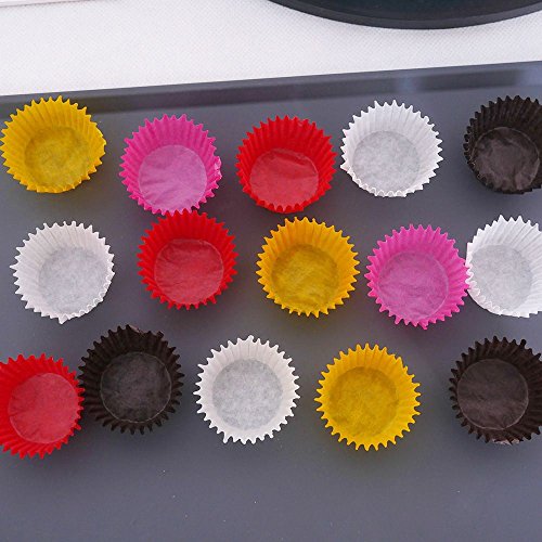 NUANNUAN 5000 piezas de moldes para pastelillos, reutilizables y antiadherentes, Moldes magdalenas horneado, tazas hornear muffins, forros cupcakes, soportes para chocolate trufas