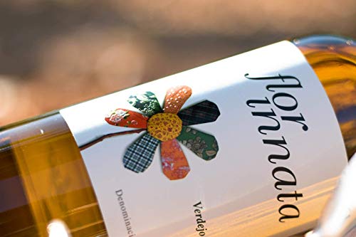 Nueva Añada Flor Innata Caja de 6, Vino Blanco Verdejo Rueda Valdecuevas, x6, 750 ml, Coupage Verdejo y Sauvignon Blanc 6 botellas