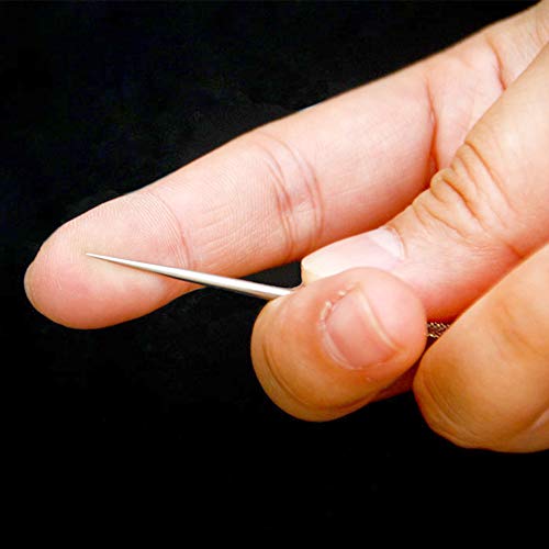 Nuluxi Llavero de Metal Caja de Palillo de Dientes Palillos de Dientes de Titanio de Aleación Portátil Estuche de Palillos de Dientes Adecuado para Camping, Senderismo, Barbacoa, Ciclismo y Viajes
