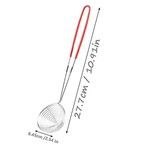 nuluxi Malla Fina Colador de Olla Caliente Juego de Tamiz de Malla Fina de Acero Inoxidable Acero Inoxidable Accesorios para Fondue para Herramientas de Cocina para Filtro de Aceite de Olla Caliente