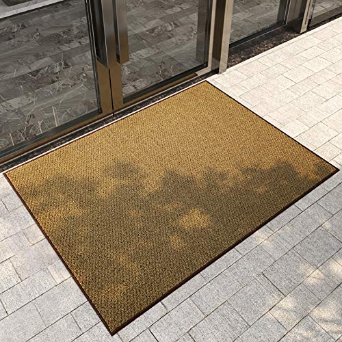 Numberone Entrada del Hotel Alfombrilla Antideslizante Comercial De Imitación De Coco Marrón Alfombrilla para Pies De Polvo De Barro De Raspado Fuerte. 100 * 120Cm Marrón Coco Duro.