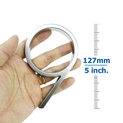 Números para Casas 12cm grande 3D moderno de la casa de la puerta número Home números de dirección de la puerta exterior Número Cámara Digital Sign Placas de 5 pulgadas.0-9 de plata (Color : 1)