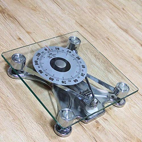 Nunca te rindas Báscula electrónica de la Escala de la maquinaria del Gimnasio de la Escala del Regalo de la Escala de la maquinaria del Hotel de la Escuela de la precisión (Shape : Square)