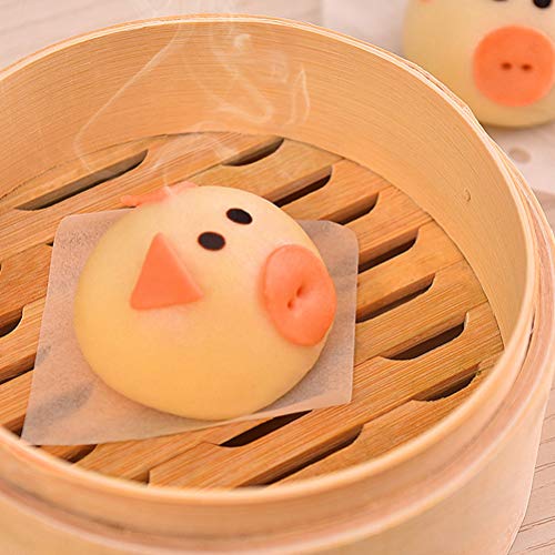 NUOBESTY - Juego de hojas cuadradas de papel para hornear, 500, 7,6 cm, perfecto para separar galletas, tostador, microondas