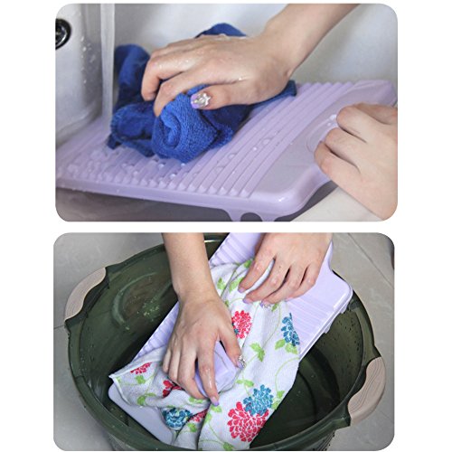 NUODWELL Lavabo con trípode fijo de plástico grueso y antideslizante