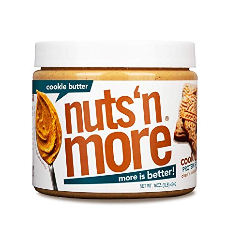 Nuts 'N More Mantequilla De Galleta Para Untar De Maní, Merienda Saludable De Mantequilla De Nueces Con Alto Contenido De Proteínas Naturales, Frasco De 16 Oz ||1 Libra (Paquete De 1)