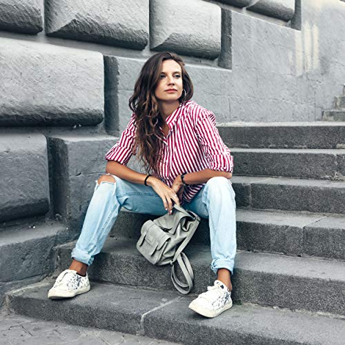 Occulto 8 pares de Calcetines para Mujer | Calcetines para Zapatos de Verano para Mujer | Calcetines cortos de Algodón para Mujer 39-42 Azul