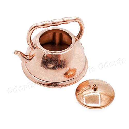 Odoria 1/12 Miniatura Sartén Cacerola Tetera Cocina Accesorio para Casa de Muñecas