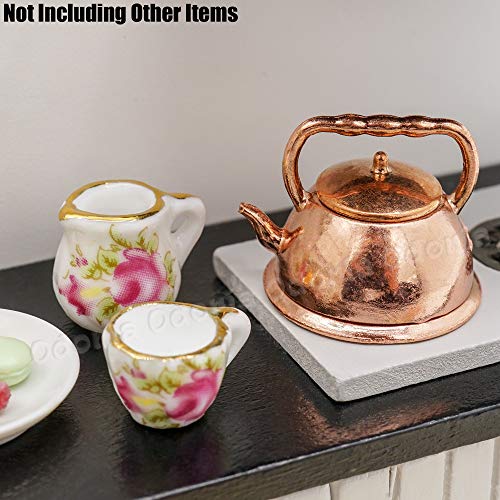 Odoria 1/12 Miniatura Sartén Cacerola Tetera Cocina Accesorio para Casa de Muñecas