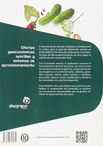 Ofertas gastronómicas sencillas y sistemas de aprovisionamiento: Gestión de modelos de restauración (Hostelería y turismo)