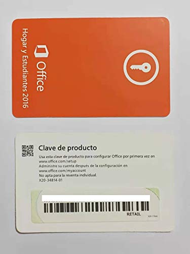 Office Hogar y Estudiantes 2016 - 1 licencia para PC | Windows 10 Windows 8 Windows 7 |