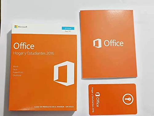 Office Hogar y Estudiantes 2016 - 1 licencia para PC | Windows 10 Windows 8 Windows 7 |