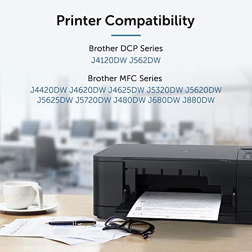 OfficeWorld Reemplazo para Brother LC223 Cartuchos de Tinta Alta Capacidad Compatible para Brother DCP-J562DW DCP-J4120DW MFC-J480DW MFC-J4420DW MFC-J5320DW (2 Negro, 1 Cyan, 1 Magenta, 1 Amarillo)