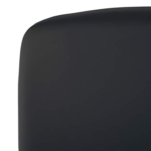 ofiprix | Silla Wind Baja | Silla de Oficina Giratoria | Silla de Escritorio | Respaldo Regulable | Brazos Ajustables | Espuma Inyectada | Mecanismo Basculante | Polipiel | Color Negro