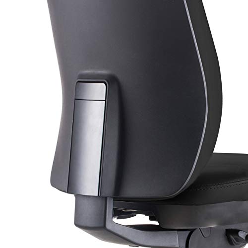 ofiprix | Silla Wind Cromo| Silla de Oficina Ergonómica | Silla Giratoria de Escritorio | Respaldo Regulable | Soporte Lumbar | Color Negro