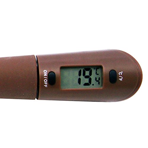 OFKPO Espátula de Silicona de Cocina con Termómetro Digital para Carnes, Chocolate, Leche ect