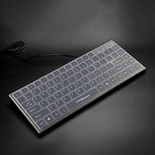OFNMD Duradero silencioso Externo Externo portátil del Juego portátil casero Ligero USB Atado con Alambre del Teclado del Chocolate (Teclado QWERTY) (Color : Jazz Black Wired Set)