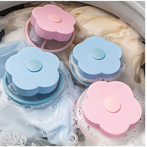 OFNMY 6pcs Bolsas de Malla Flotante Reutilizables de Pelusa para Lavadora para Filtros de Pel,Pelos de Mascotas