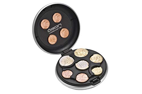 Ögon Smart Wallets - Monedero de Metal Cartera - hasta 20 Euros de Monedas - Aluminio anodizado (Oro Rosa)