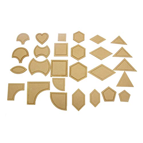 Ogquaton Durable 54Pcs Acrílico Acolchado de Plantillas Plantillas de Costura Patchwork Regla Conjunto de Herramientas de Costura