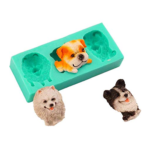 OH Pomerania Pasta de Azúcar Del Molde Del Silicón Del Chocolate Molde de la Hornada 2 Paquetes sin BPA