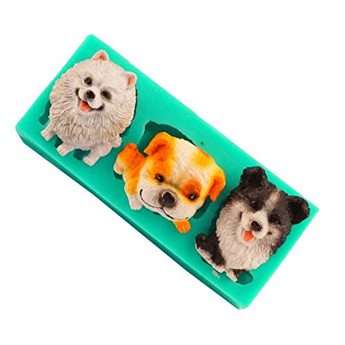 OH Pomerania Pasta de Azúcar Del Molde Del Silicón Del Chocolate Molde de la Hornada 2 Paquetes sin BPA
