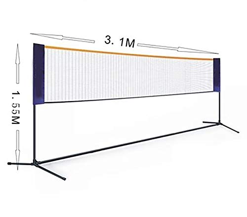OHHCO Bádminton Simple Rejilla móvil portátil Neta Soporte Posterior, Juego, Interior, Exterior, de usos múltiples, Fuerte,10.17inch