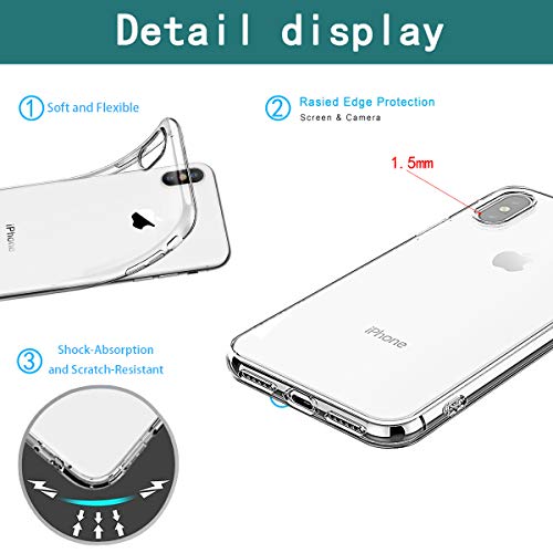 Oihxse - Carcasa para iPhone 11 – Cristal de gel antiarañazos ultrafina de poliuretano termoplástico transparente suave, diseño de soplador de azúcar