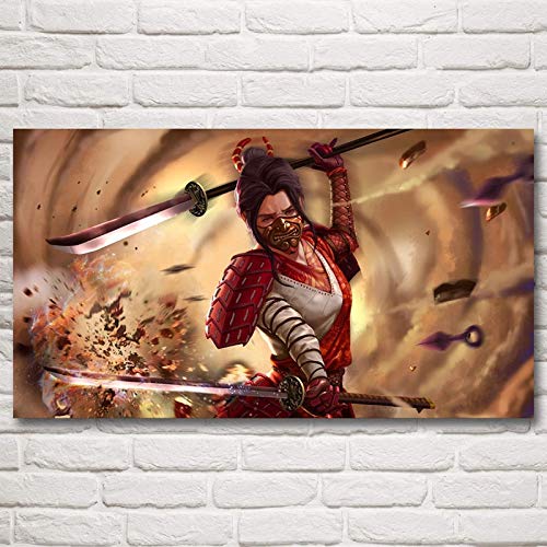 oioiu Carteles e Impresiones de Anime japonés decoración de Dormitorio de Seda Arte Pintura de Pared decoración Pasillo Dormitorio Sala de Estar decoración del hogar Cuadros sin Marco