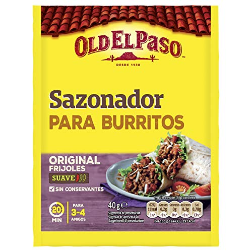 Old El Paso - Sazonador para Burritos, 40 g
