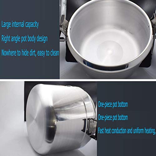 Olla a presión comercial 18L-50L Olla de sopa de gran capacidad Olla doméstica de cocción todo en uno Olla de sopa universal de llama abierta Adecuado para cocinas de hotel, restaurantes, restaurantes