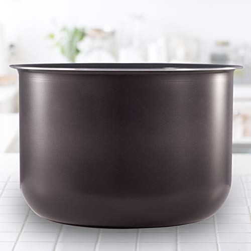 Olla de cocción de cerámica (7,5 L) Maceta interior de cerámica. 8 Quart gris