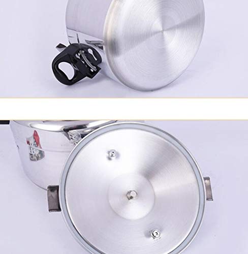 Olla de sopa a presión de acero inoxidable de 9-45L Olla de sopa pequeña multiusos para hotel Cacerola de cocina doméstica y comercial Olla universal para estufa de gas Adecuado para cocinas de hotel,