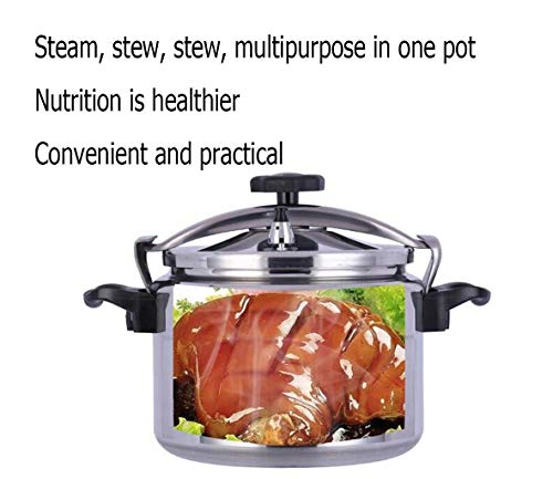 Olla de sopa a presión de acero inoxidable de 9-45L Olla de sopa pequeña multiusos para hotel Cacerola de cocina doméstica y comercial Olla universal para estufa de gas Adecuado para cocinas de hotel,