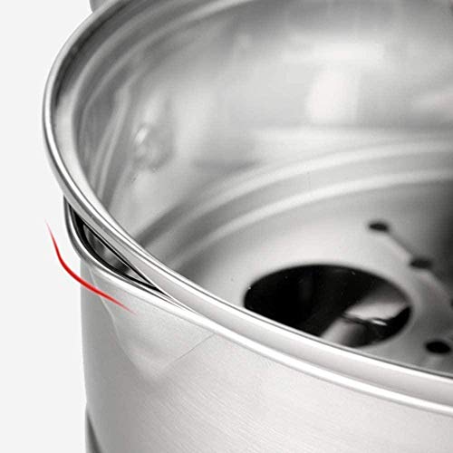 Olla de Sopa vaporizador freidora Olla Boca con Pico Mango Plegable con Cesta para freír Tapa panorámica Visible Adecuada para la Cocina del hogar Excellent