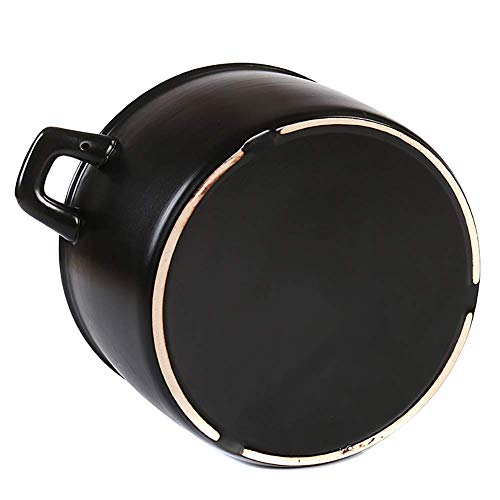 Olla Olla Cazuela Sakura Cazuela De Cerámica Olla Caliente Olla De Loza Redonda Con Tapa Cacerola Resistente Al Calor Olla Sopera Con Cacerola Utensilios De Cocina Para Estofado Sakura 17 x 6.5 c
