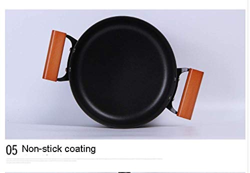 Ollas y sartenes Conjunto de 3 piezas, Ultra antiadherente utensilios de cocina de cerámica con recubrimiento de titanio, ollas y sartenes antiadherentes Set, 3 Hierro fundido Pot Conjuntos a la induc