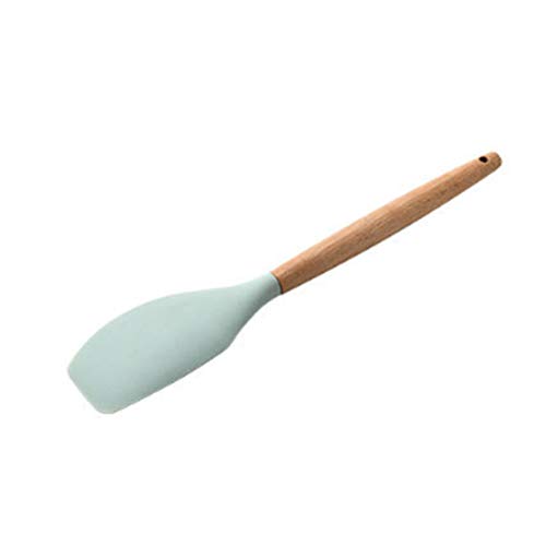 Olyee - Juego de 11 Utensilios de Cocina de Silicona con Soporte, espátula de cocción, Herramienta Resistente al Calor, Utensilios de Cocina antiadherentes y antiarañazos