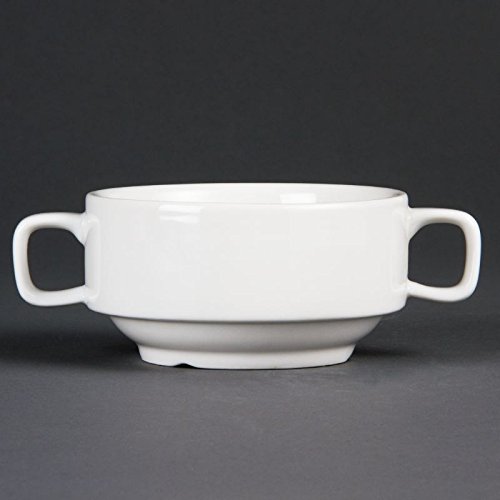 Olympia C239 sopa bol con asas de (Pack de 6)