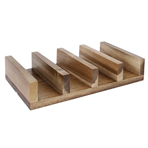 Olympia - Soporte/elevador de madera para tacos, 275 x 150 x 55 mm, servir comida restaurante