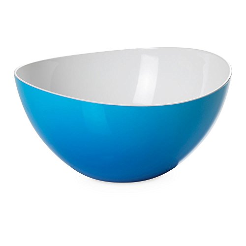 Omada Design Ensaladera/tazón en plástico irrompible de dos tonos, Made In Italy, diámetro 26 cm, capacidad de 3.5 litros, apto para lavavajillas, Trendy Line