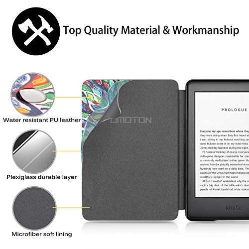 OMOTON Funda Nuevo Kindle 2019 Carcasa Nuevo Kindle 2019 Funda, PU, Sueño Automático, Cierre Magnético, Color Árbol de Amor, Solo para All-New Kindle, 2019 Released