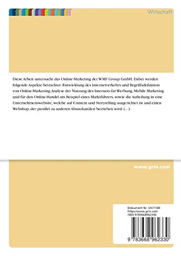 Online Marketing am Beispiel der WMF Group GmbH