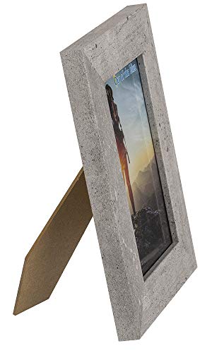 OOTB Marco de Madera, Cemento Optico, Gris, ca. 10 x 15 cm