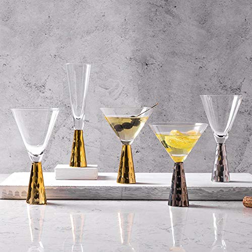 Opak Nordic Style Crystal Wine Glass Banquet Wedding Champagne Coupes Flautas Copas de cóctel moleculares, 2 Piezas