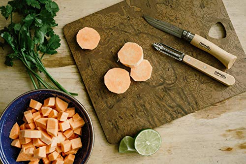 Opinel Estuche de Esenciales Mango de Haya barnizada Natural, N° 112 patatero, N°113 dentado, N°114 Cuchillo para verdura, N°115 pelador 001300, Madera, marrón