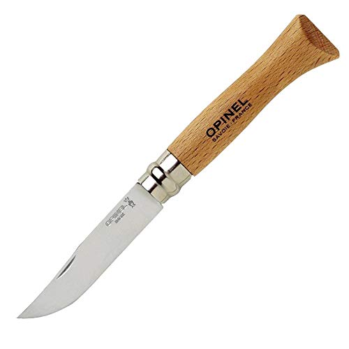 Opinel N° 2 Tradition - Cuchillo (acero inoxidable, mango de 4,5 cm), color marrón