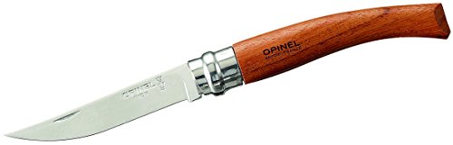 Opinel Slim-Line, tamaño 8 Inoxidable Cuchillo, Madera de bubinga, 8 cm