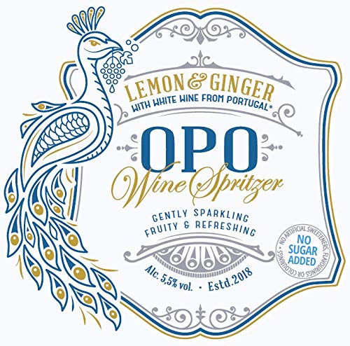 OPO Vino Blanco Limon y Jengibre - Pack 12 botellas x 33cl